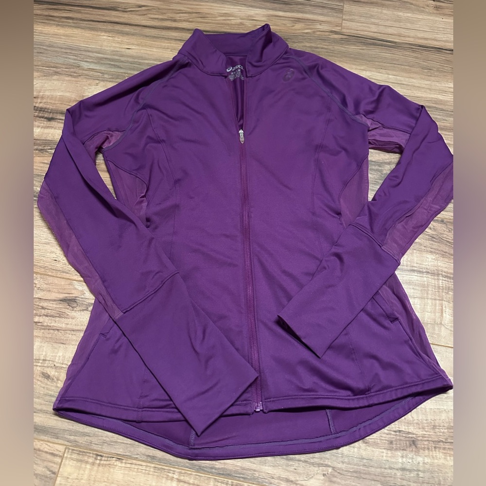 ASICS running jacket purple size medium